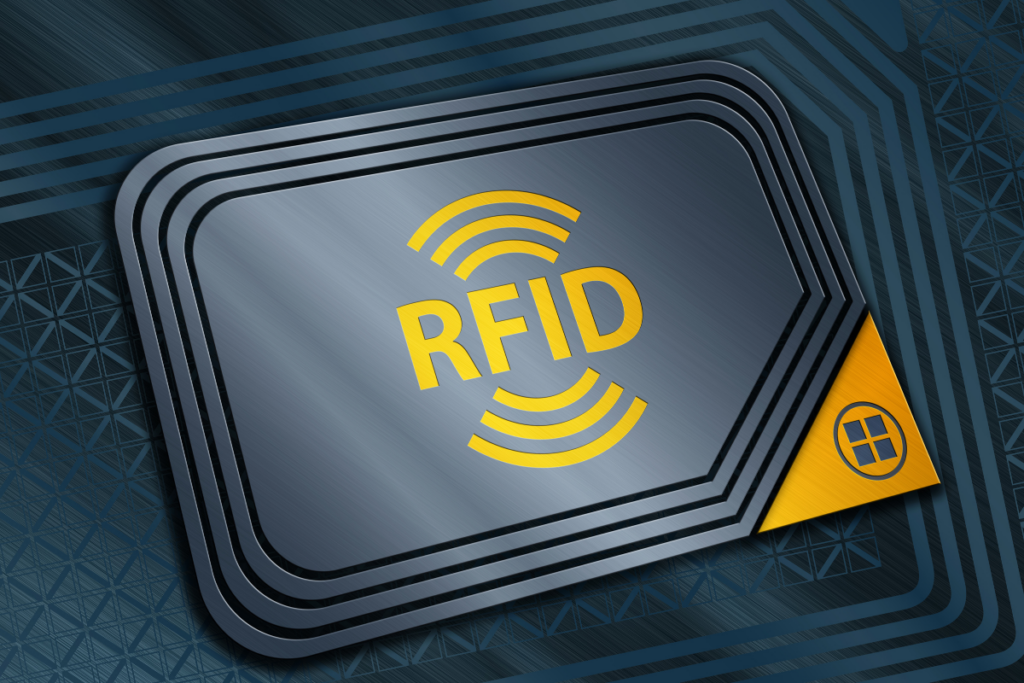 “RFID tag representing real-time tracking and inventory management solutions.