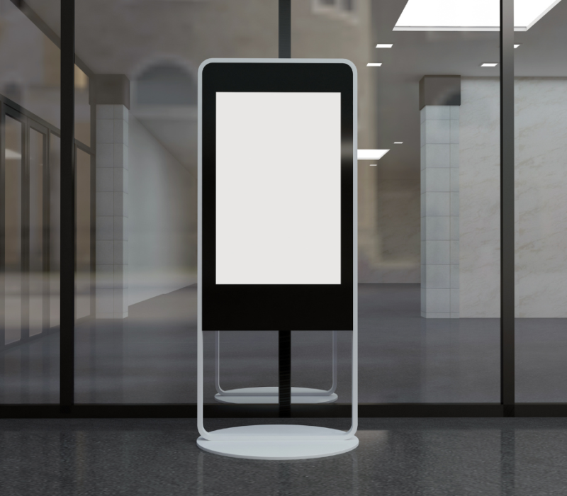 Modern self-service kiosk representing reimagined customer interaction and digital engagement.